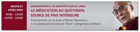 Le Dalaï-Lama en direct de Fribourg, les 13 et 14 avril
