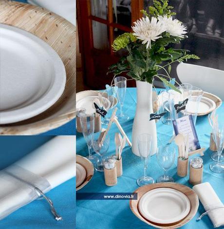 Design et biodégradable pour votre décoration de table