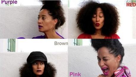 A LIPSTICK STORY : TRACEE ELLIS ROSS PORTE SES CHEVEUX NATURELS ET DU ROUGE A LEVRES... TANT PIS POUR ASAP ROCKY