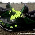 Air Jordan IV Duck Camo par DeJesus Customs