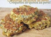 Croquettes quinoa persil