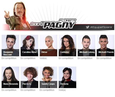 Equipe Pagny The Voice 2