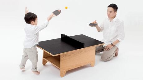 La table basse de salon Ping Pong, par Mike Mak chez Huzi Design