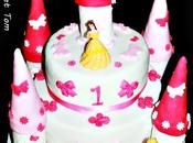 Château princesse pâte sucre