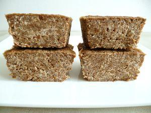 tofucake cacao noisette aux flakes de blé complet (sans oeufs et sans beurre) P1000771