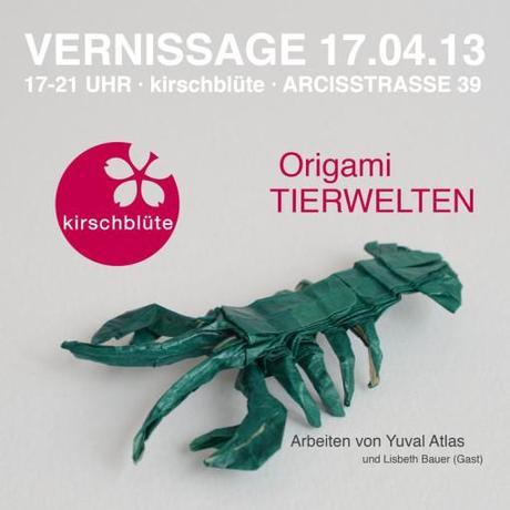 Origami: les animaux de papier de Yuval Atlas et de Lisbeth Bauer au magasin Kirschblüte