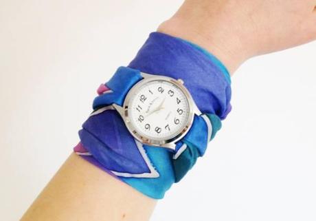montre foulard DIY : customisez votre montre