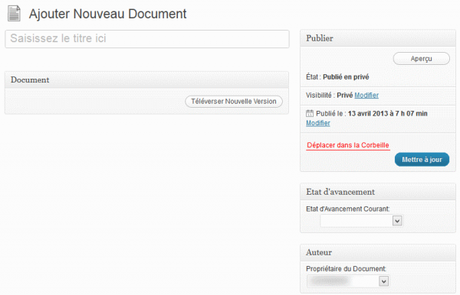 Gestion de documents avec WordPress