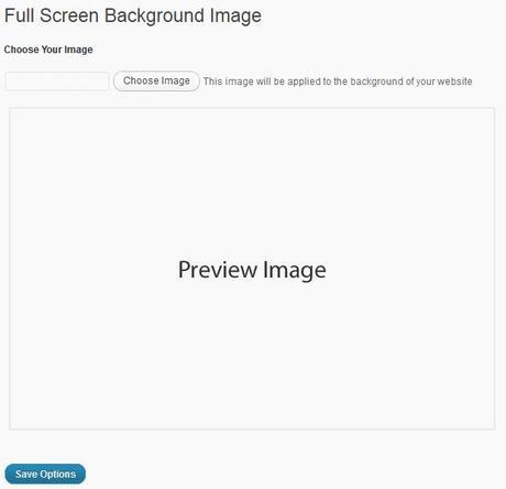 Extension Full Screen Background Image pour WordPress