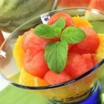 Salade Melon, Pastèque, Orange – 15′ chrono