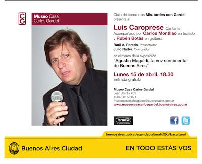 Les concerts Magaldi continuent au Museo Casa Carlos Gardel [à l'affiche]
