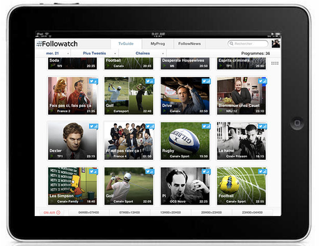 Social TV app : interview du fondateur de Followatch Followatch iPad