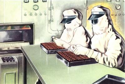 Laboratoire ou l'on travaille la penicilline