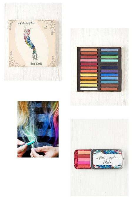 DIY :: Rainbow Hair! Ombre Hair Chalk free people