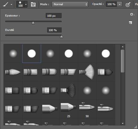 Propriétés du pinceau