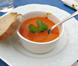 Crème de poivrons rouges