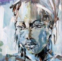 La voici jalouse , un des toiles 2013 de l'artiste