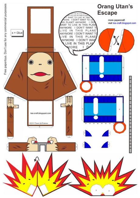 Blog_Paper_Toy_papertoy_Ourang_Outan_Tosan_Aji_template_preview Orang-Outan qui s’évade !