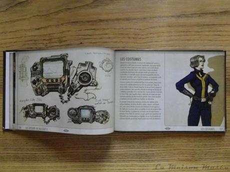 Les dessins de Fallout 3 Artbook Costume Abri 101