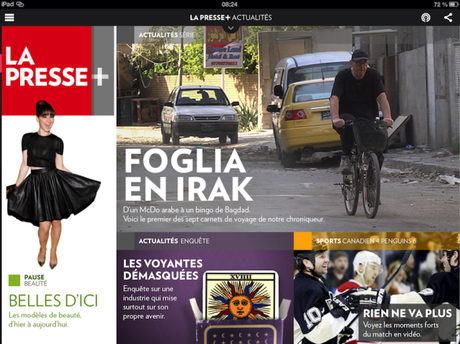 la presse plus ipad La Presse arrive au 21e siècle avec sa nouvelle application iPad