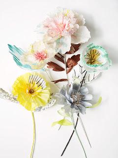 Fleurs en papier