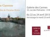 Exposition Christian Rivière Garonne Galerie Carmes Toulouse