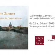 Exposition Christian Rivière « Une Garonne » à la Galerie des Carmes | Toulouse