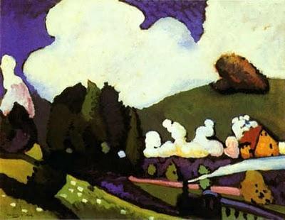 kandinsky - Paysage avec locomotive 1909 Le chemin de fer et les peintres – Partie 3