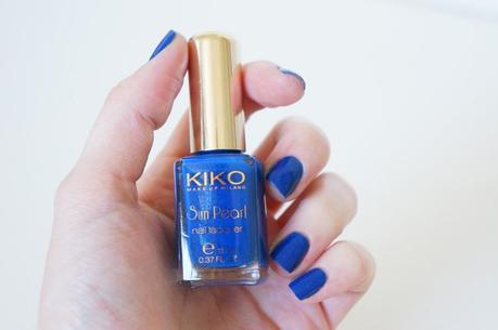 Kiko Sun Pearl Lacquer 429 Blue Spot swatch