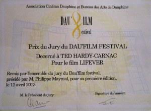 Grand Prix du Jury du Dau'Film Festival pour Lifever