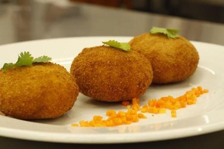 Roquefort and shrimp chops