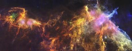Fragment de l'immense complexe du Nuage Molléculaire d'Orion