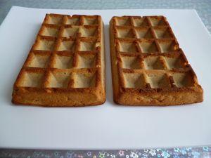 gaufres hyperprotéinées allégées et leur coulis chocolat (sans oeufs ni sucre ni beurre) P1010237