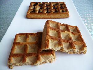 gaufres hyperprotéinées allégées et leur coulis chocolat (sans oeufs ni sucre ni beurre) P1010251