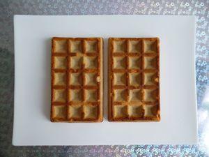 gaufres hyperprotéinées allégées et leur coulis chocolat (sans oeufs ni sucre ni beurre) P1010235