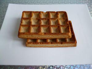 gaufres hyperprotéinées allégées et leur coulis chocolat (sans oeufs ni sucre ni beurre) P1010241