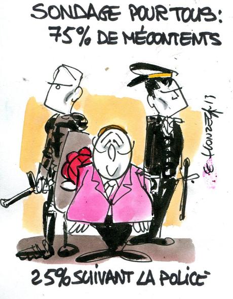 Sondage pour tous : 75% de mécontents pour Hollande