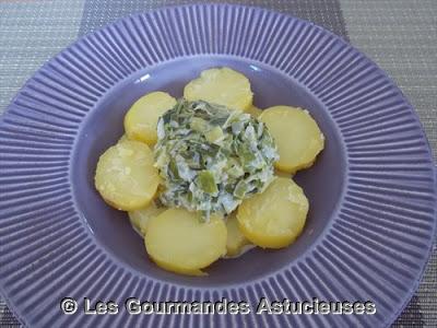 Poireaux à la crème et aux Pommes de terre