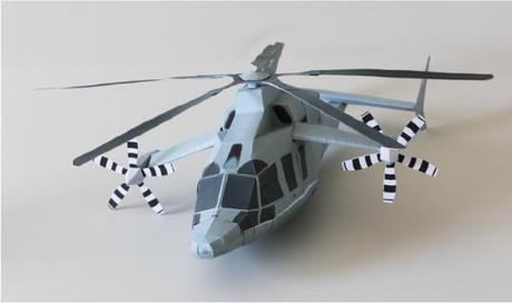 Eurocopter X3 en papercraft !
