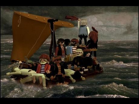 playmobil et art - radeau de la meduse