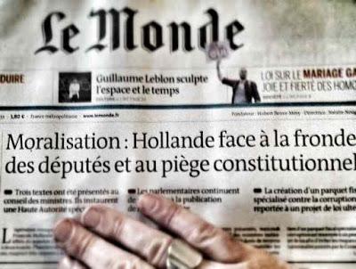 Moralisation: et Hollande interdit à Sarkozy de faire du lobbying...
