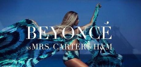Beyoncé as Mrs. Carter in H&M..;.