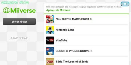 Le Miiverse est sur la toile !