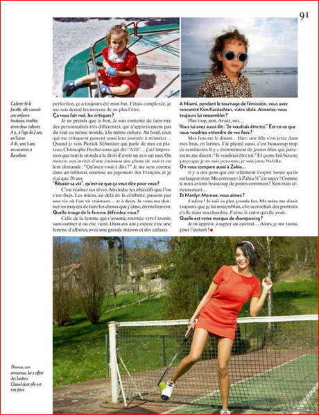 Les Anges 5 : Nabilla dans Paris Match 