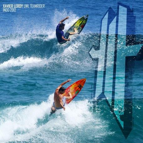 Même manoeuvre, même modèle, même rider, même marque de surf. Xavier Leroy team rider UWL SURFBOARDS