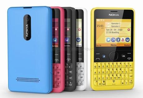 Smartphone Nokia Asha 210, à fond vers le social
