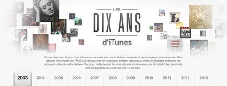 iTunes souffle ses 10 bougies...