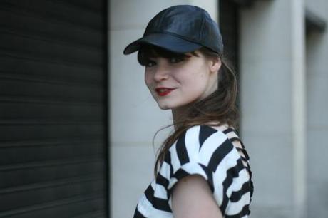 look casquette cuir