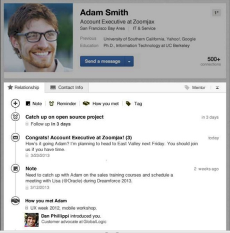 Capture d’écran 2013 04 25 à 13.26.45 Linkedin: mise à jour de la liste de Contacts et une appli iPhone