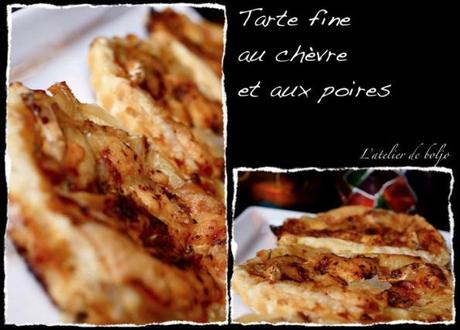 Tarte fine au chèvre et aux poires 3